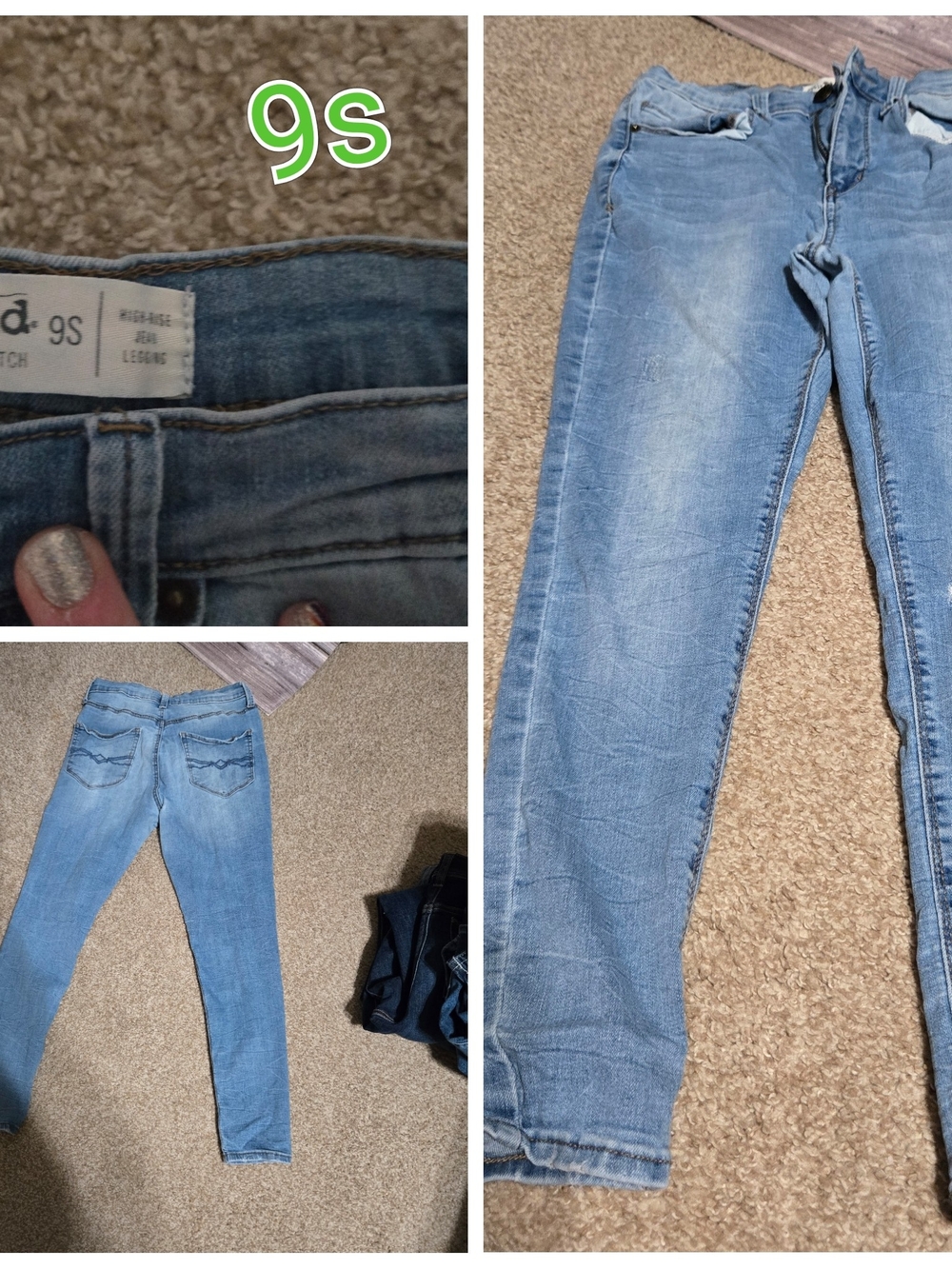 SO Light Blue High-Rise Jeggings